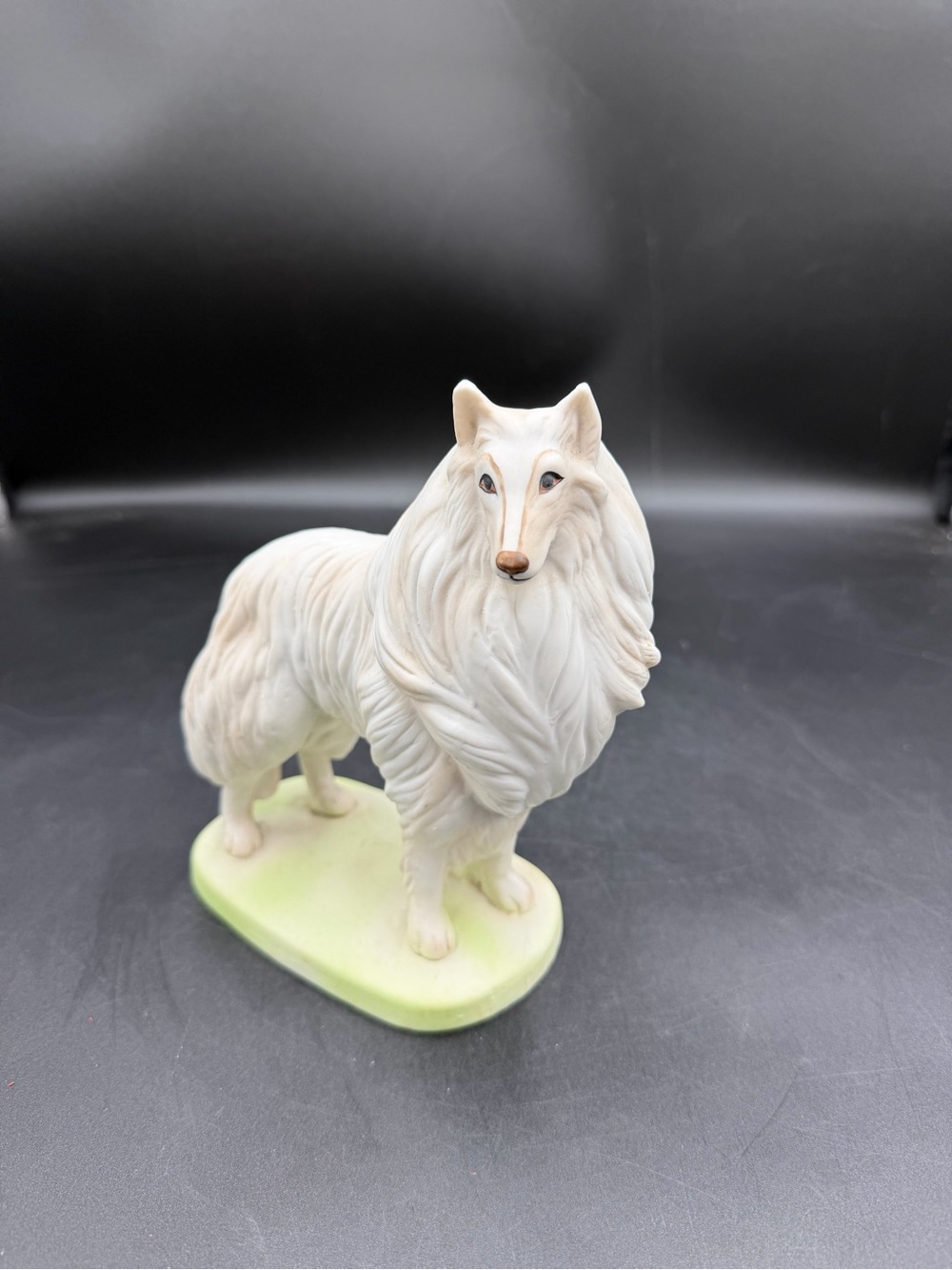 Vtg Mid Century George Good Porcelain Collie Dog Figurine Made In Twain